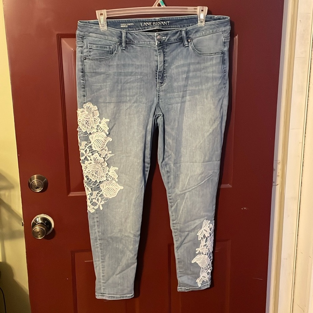 Lace jeans